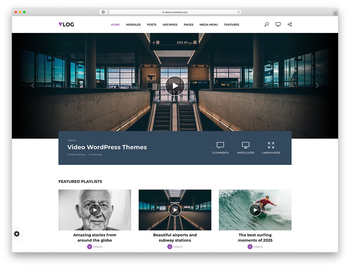 video WordPress themes