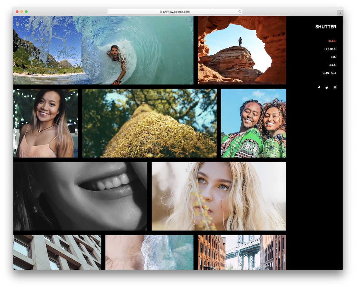 free bootstrap gallery templates